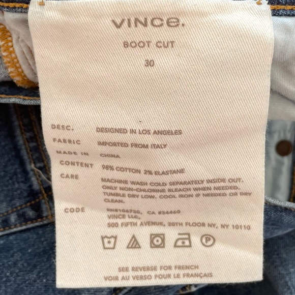 Vince high rise bootcut jeans - Picture 6 of 6
